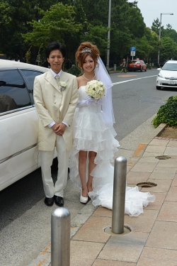 リムジンと写真を