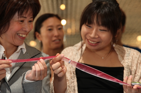 リングリレーで結婚指輪を交換