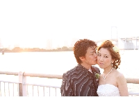 フォトウエディング　キス