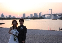 お台場海浜公園　結婚写真